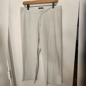 DOCKERS Stretch Defenders Blue and White Striped Chinos